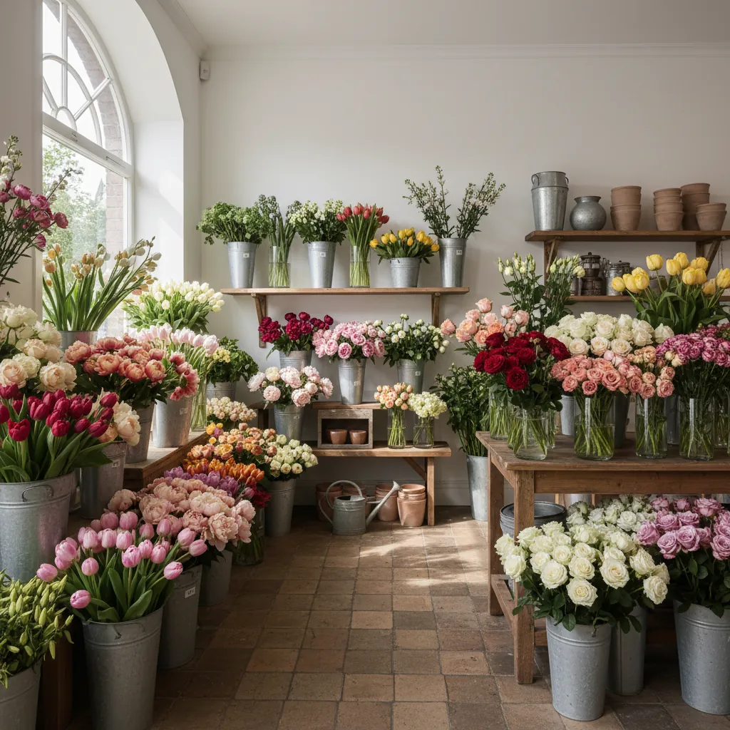 Sfeervolle interieur van de Hans Bloemenboetiek in IJsselstein